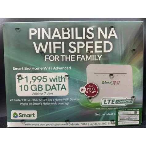 home wifi prepaid load|Smart Bro LTE Advanced Prepaid Home WiFi CAT 6 Evoluzn ID4 .